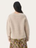Part Two Carlie Wool Blend Regular Fit Pullover Jumper, Feather Grey, Feather Grey