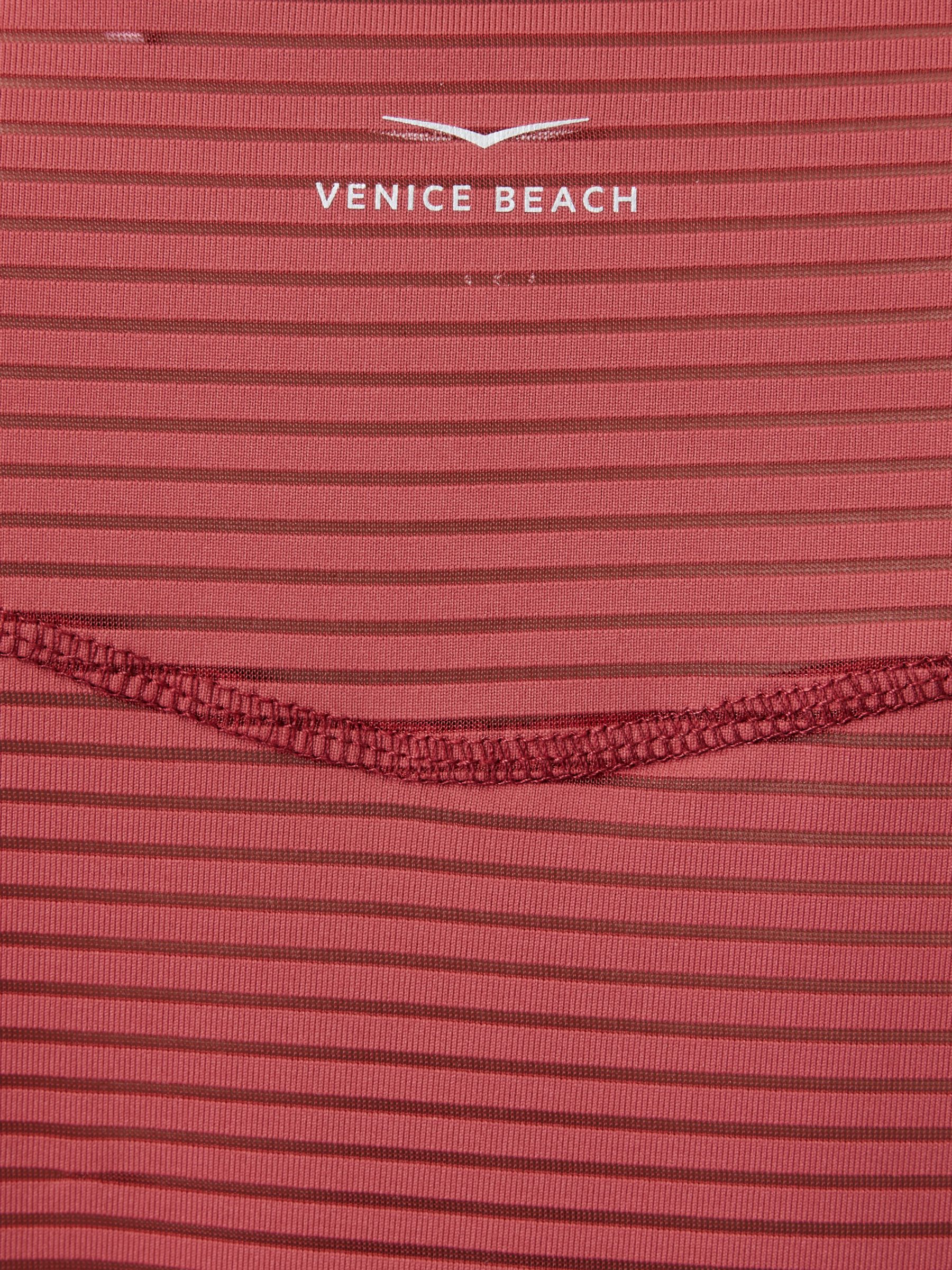 Venice Beach Damaris Short Sleeve Gym Top, Deep Red, XS