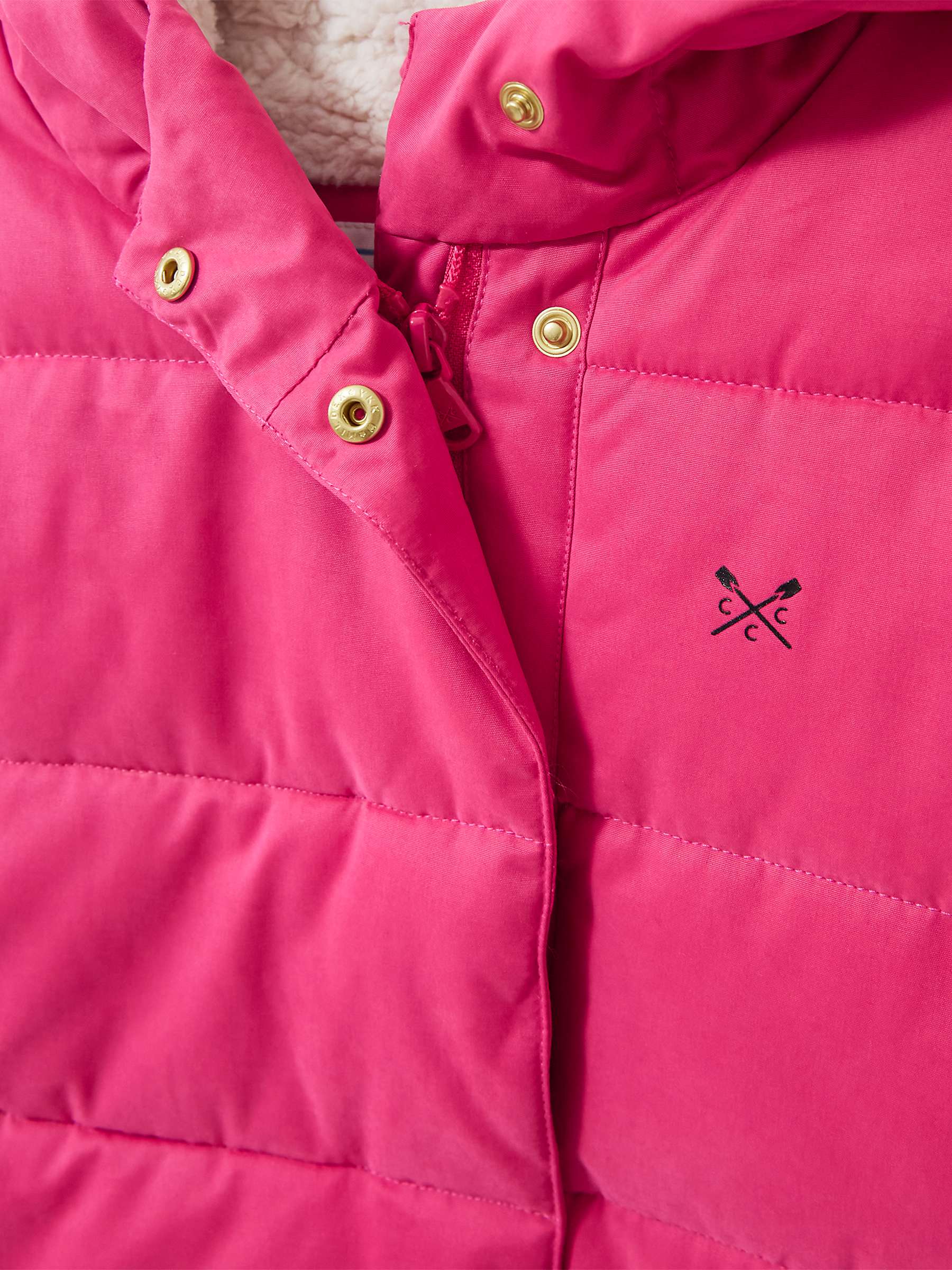 Buy Crew Clothing Kids' Long Line Duvet Coat, Mid Pink Online at johnlewis.com