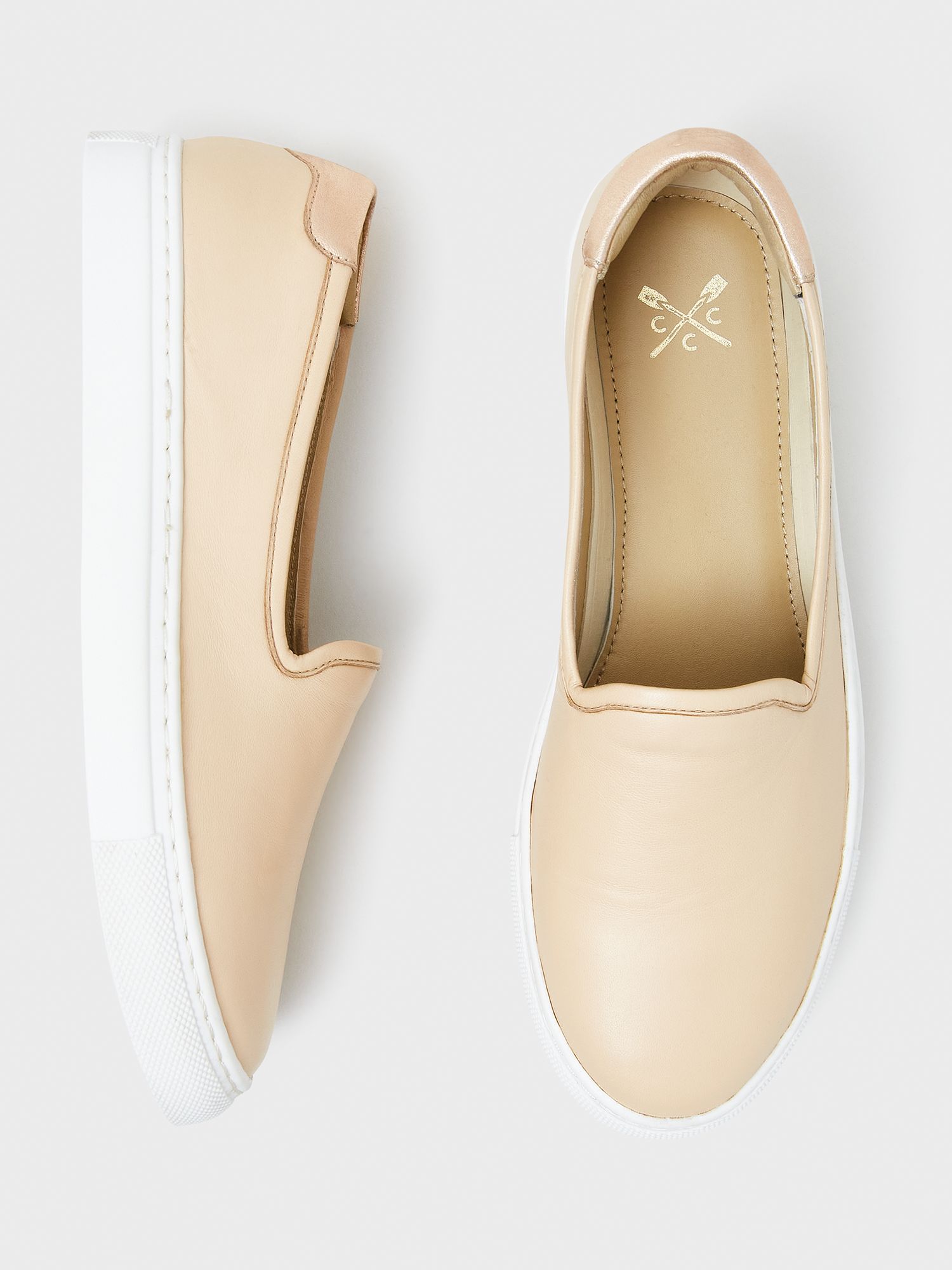 Leather slip on trainers sales womens