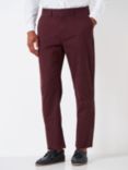 Crew Clothing Straight Fit Chinos, Red Wine