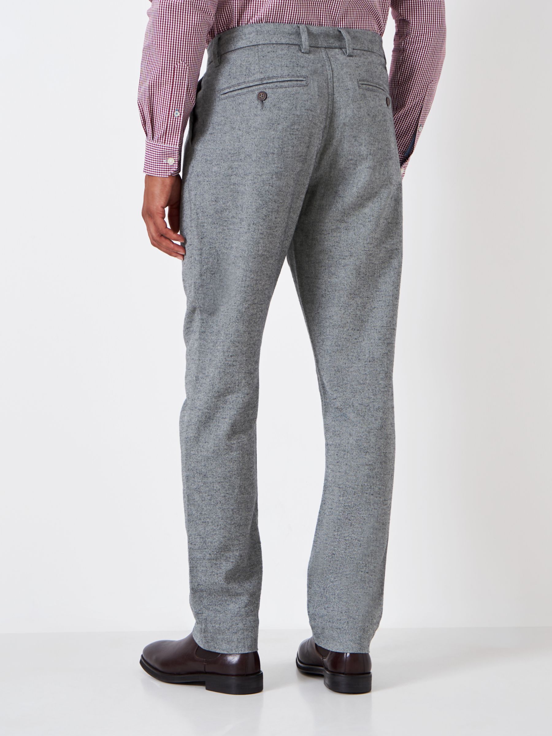 Crew Clothing Straight Fit Chinos, Graphite Grey, 30S