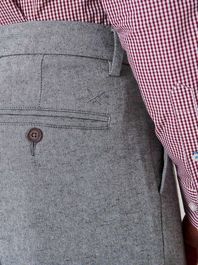 Crew Clothing Straight Fit Chinos, Graphite Grey