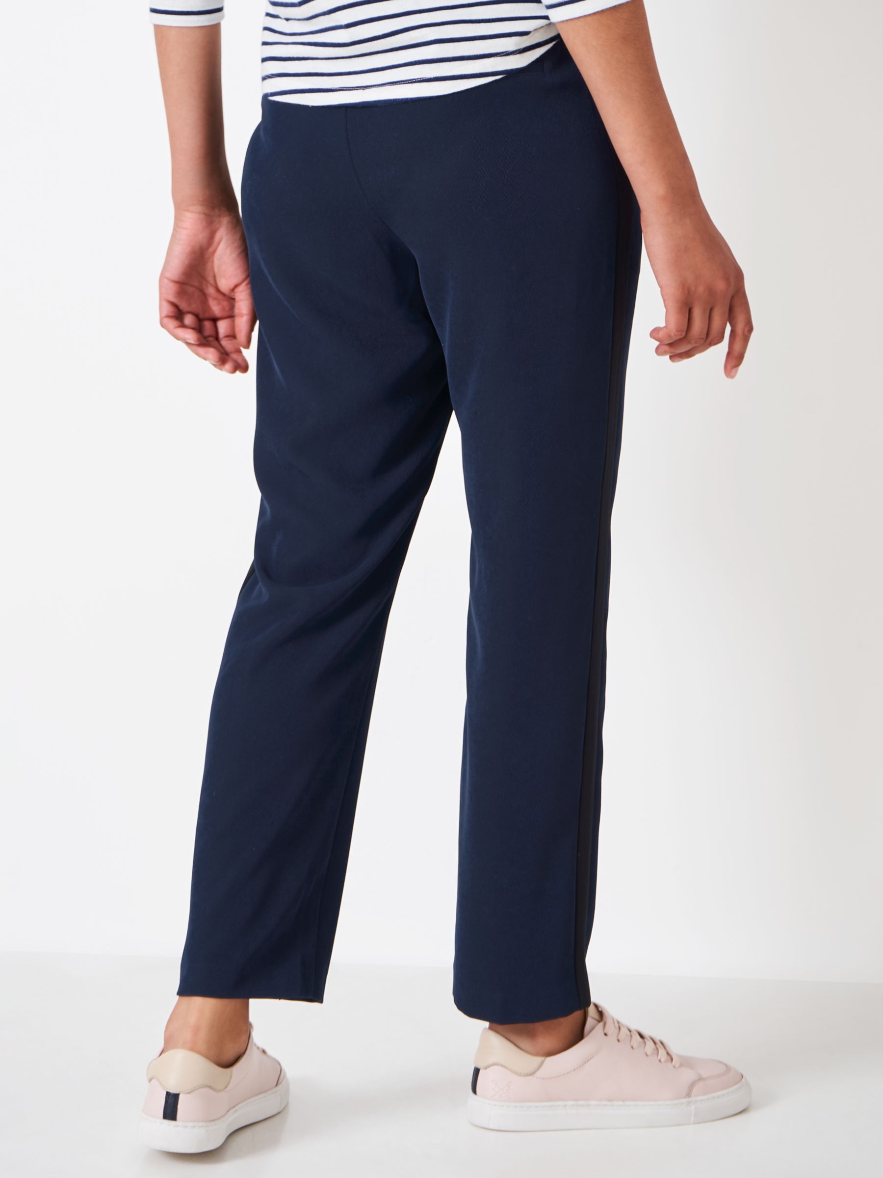 Buy Crew Clothing Hoxton Tapered Trouser, Navy Online at johnlewis.com