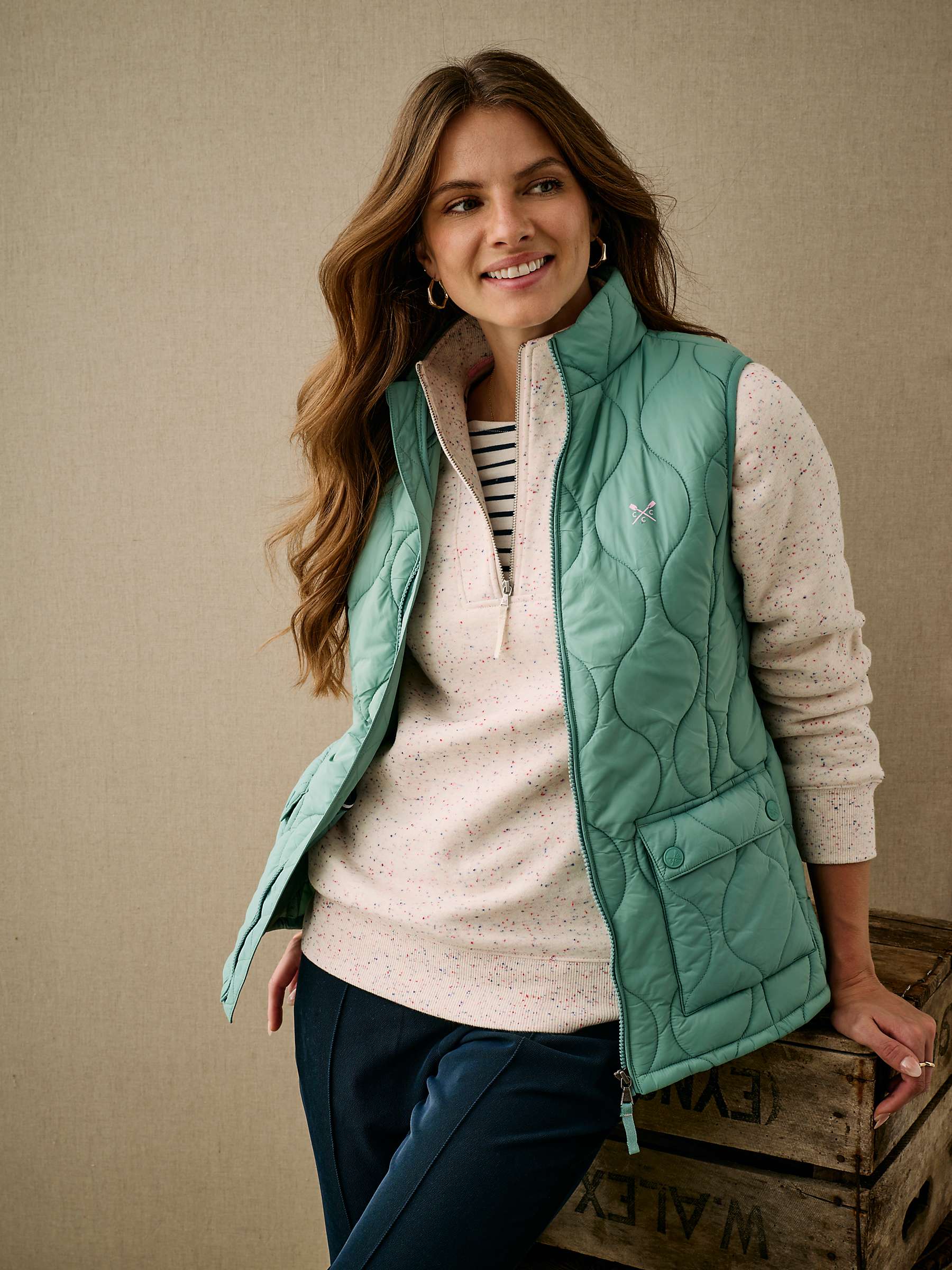 Buy Crew Clothing Lightweight Onion Quilted Gilet Online at johnlewis.com