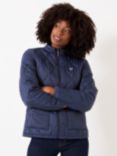 Crew Clothing Lightweight Nylon Quilted Jacket, Navy Blue
