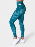 Sweaty Betty 27" Zero Gravity Running Leggings, Cabin Blue Marble