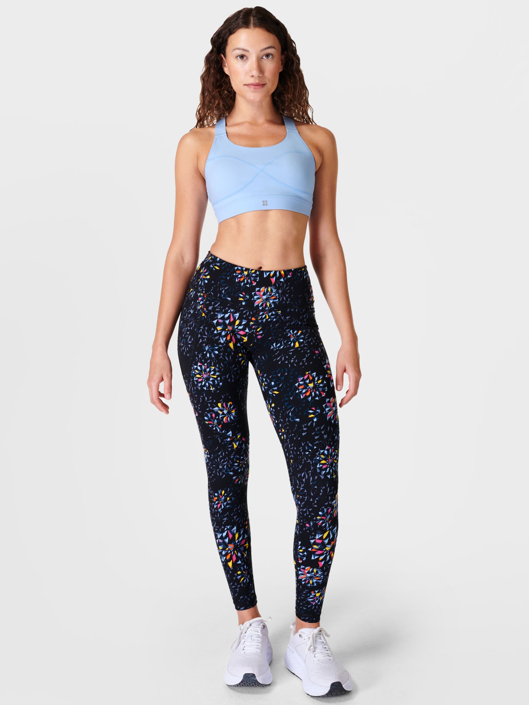 Sweaty Betty Power Gym Leggings, Black Faceted Floral at John Lewis ...