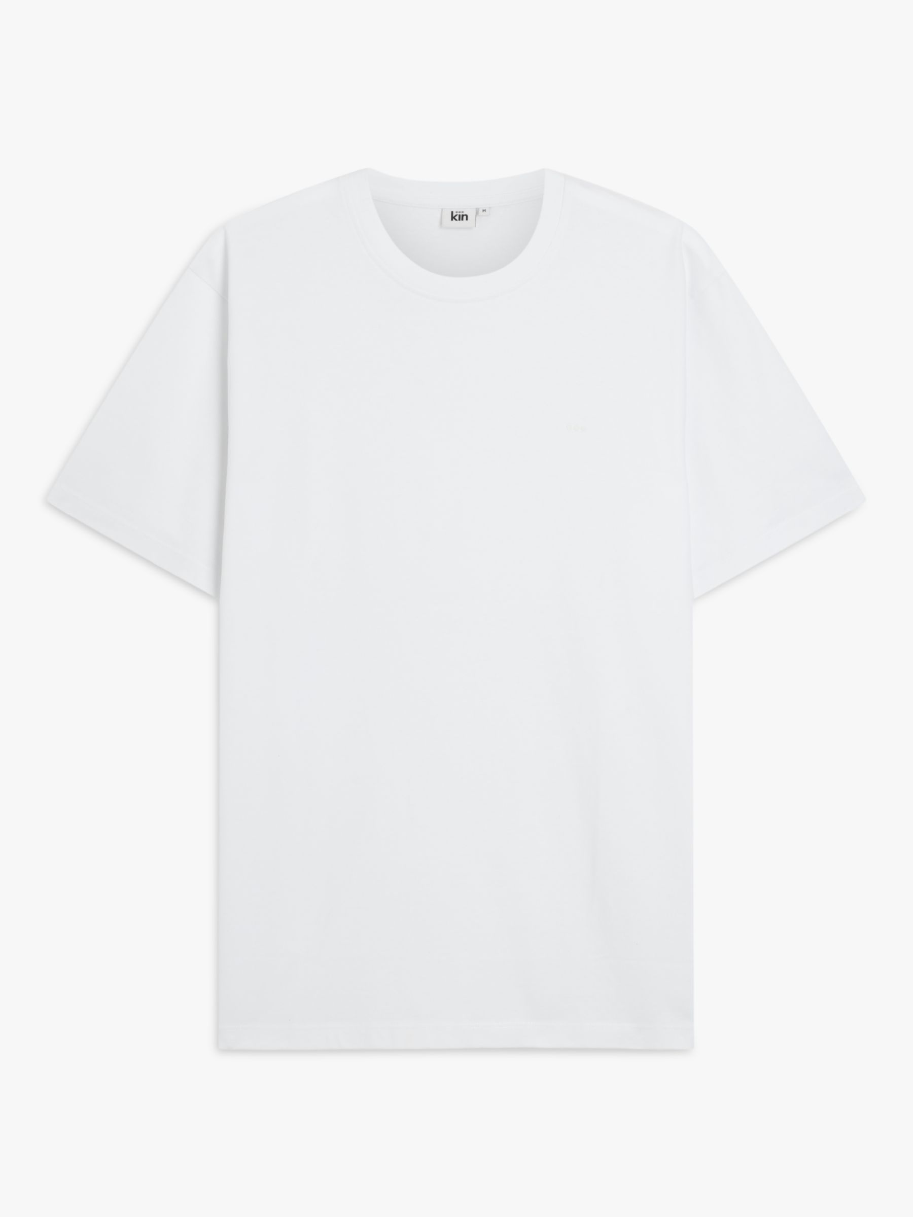 Kin Logo Cotton T-Shirt, Bright White, S