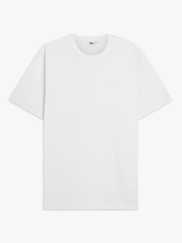 Kin Logo Cotton T-Shirt, Bright White