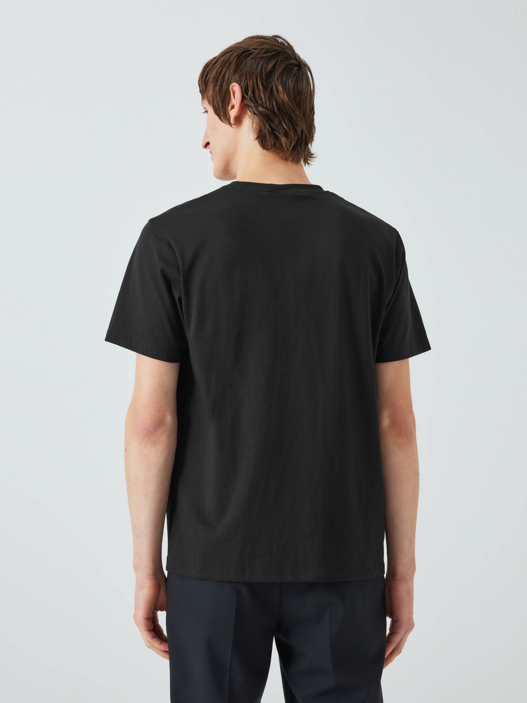 Kin Logo Cotton T-Shirt, Black Beauty at John Lewis & Partners