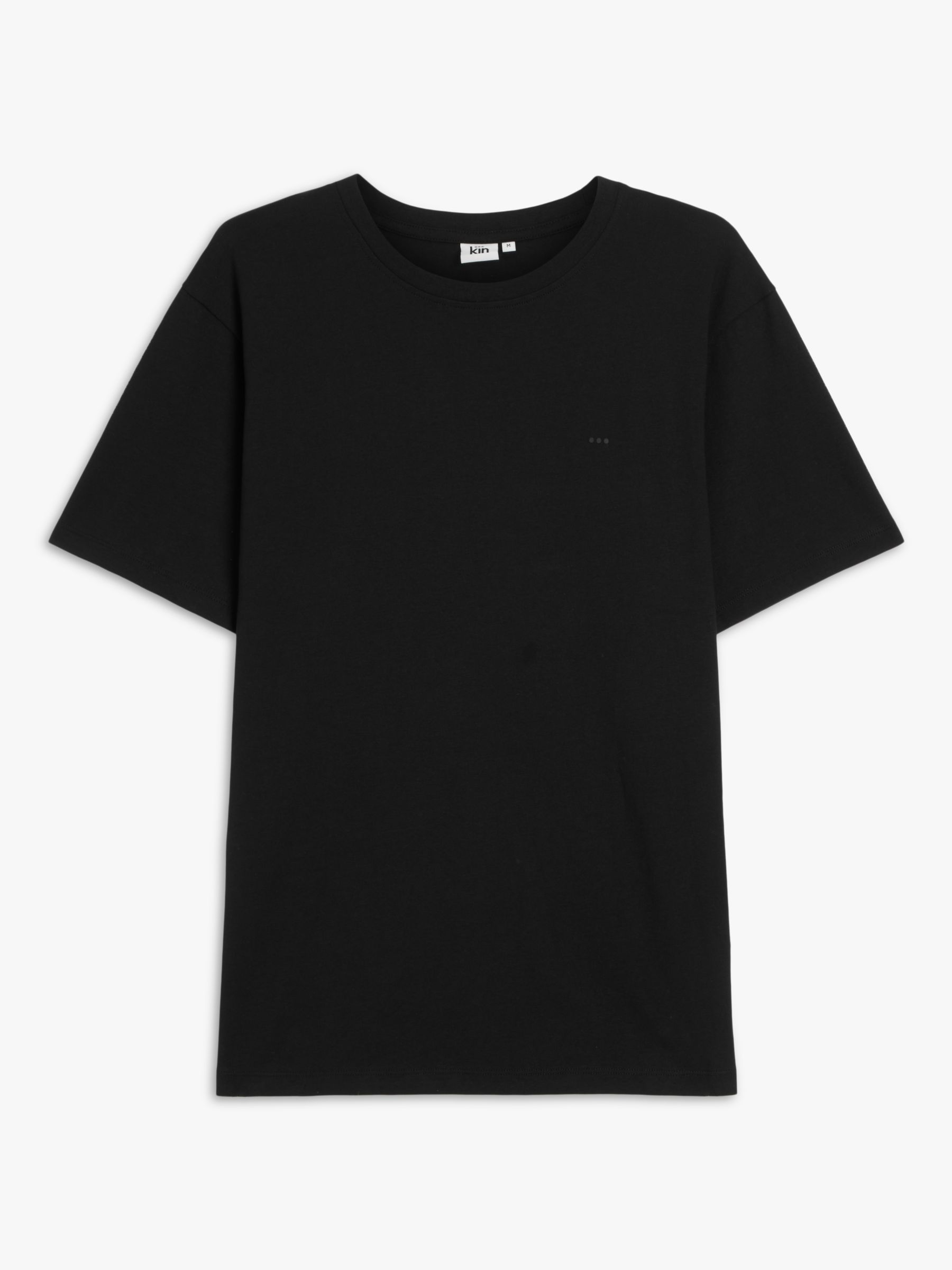 Kin Logo Cotton T-Shirt, Black Beauty, S