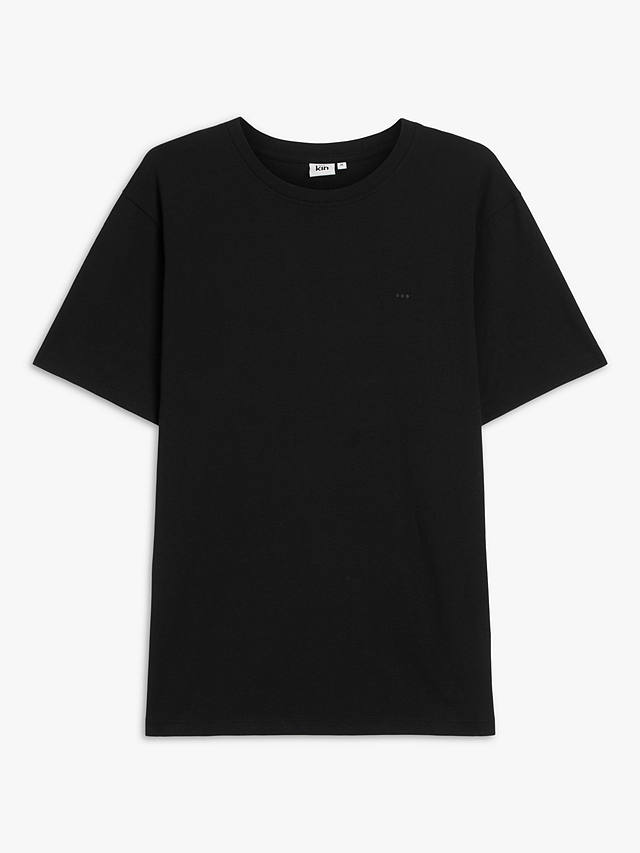 Kin Logo Cotton T-Shirt, Black Beauty