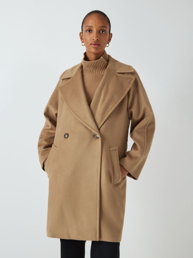 Weekend MaxMara Novella Wool Overcoat, Camel, 6