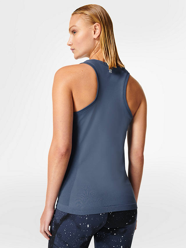 Sweaty Betty Athlete Seamless Gym Vest, Endless Blue