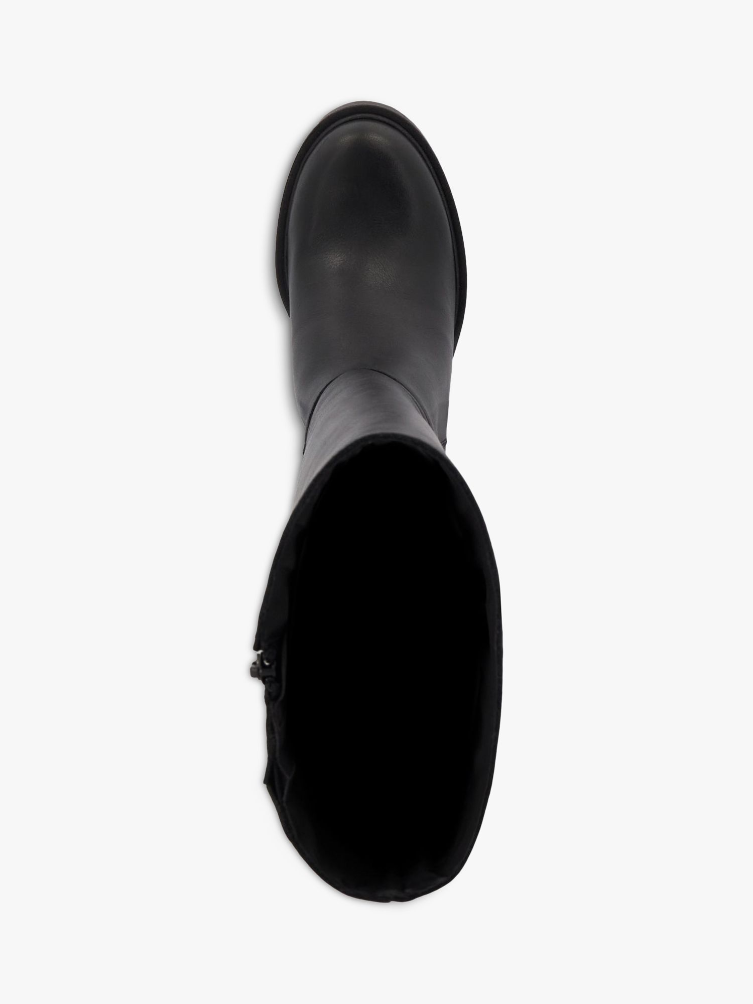 Buy Dune Tinaz Leather Calf Boots, Black Online at johnlewis.com