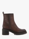 Dune Possessive Leather Ankle Boots