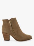 Dune Paicey Suede Ankle Boots, Taupe