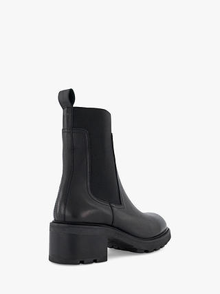 Dune Perfect Leather Chelsea Boots, Black