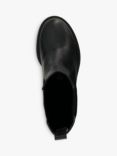 Dune Pinaz Leather Chelsea Boots, Black