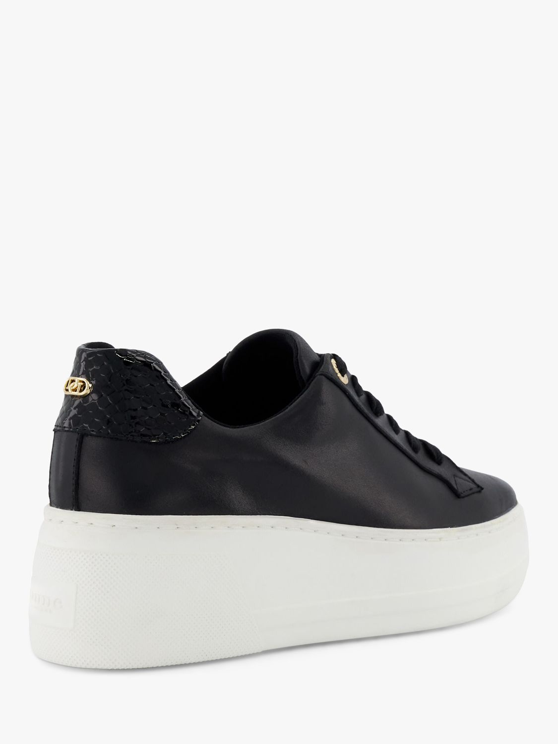 Buy Dune Episode Leather Reptile Detail Flatform Trainers Online at johnlewis.com