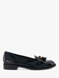 Dune Wide Fit Global Tassel Loafers, Black