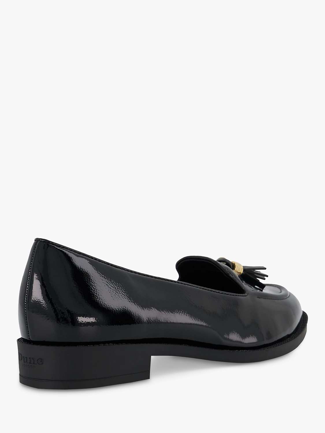 Buy Dune Wide Fit Global Tassel Loafers, Black Online at johnlewis.com
