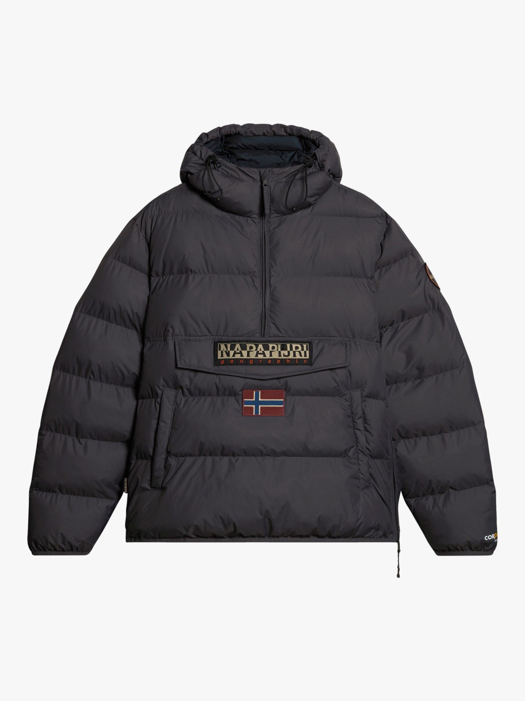 Napapijri Rainforest Pocket Puffer Jacket Dark Grey at John Lewis