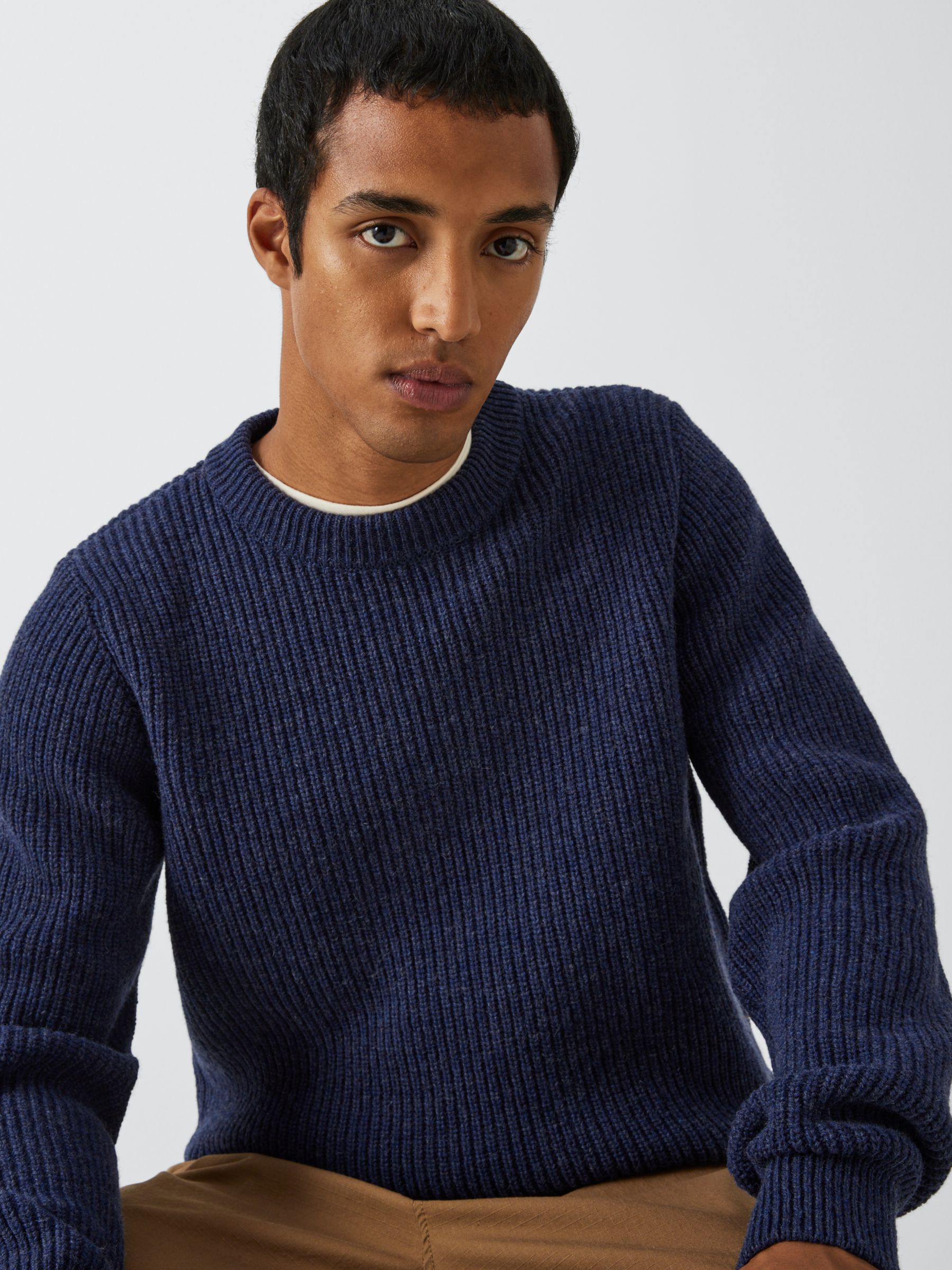 La Paz Teixeira Classic Wool Jumper, Blue at John Lewis & Partners