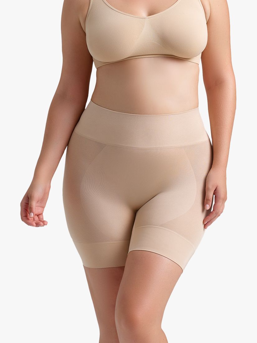 Ambra Curvesque Anti-Chafting Shorts, Nude, 12-14