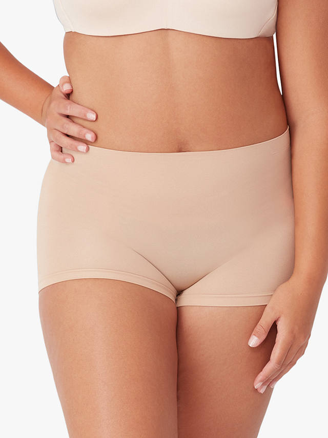 Ambra Seamless Smoothies Shorts, Pack of 2, Beige