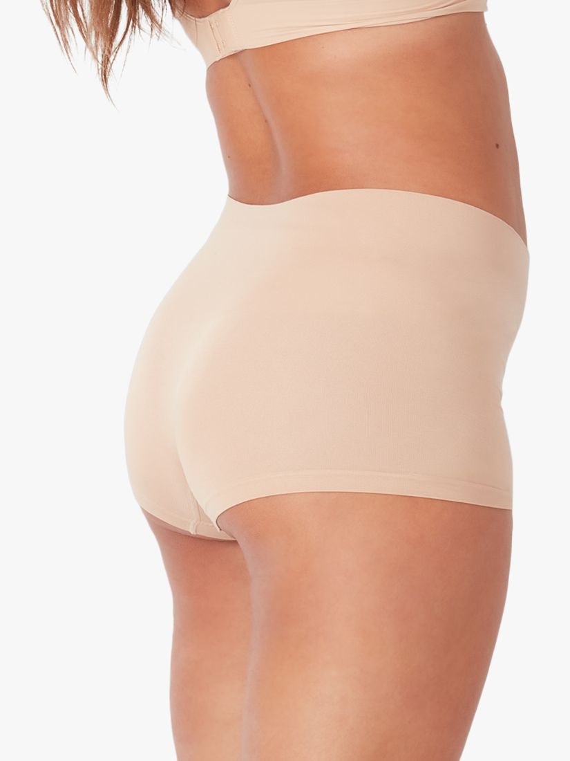 Ambra Seamless Smoothies Shorts, Pack of 2, Beige, 16-18