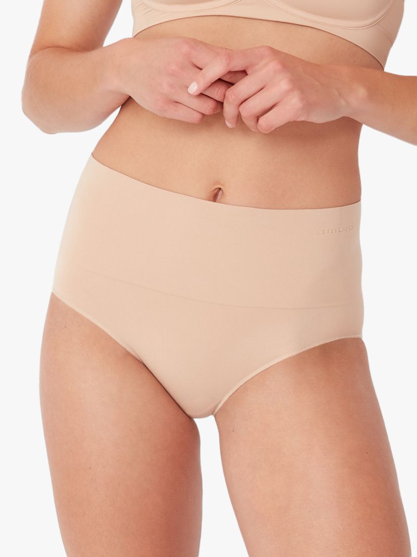 Ambra Seamless Smoothies Full Brief, Pack of 2, Beige, 8-10