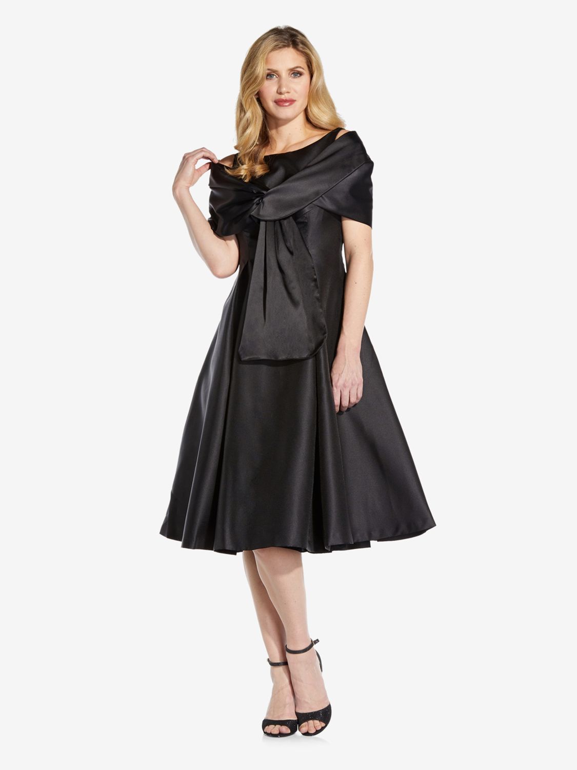 Adrianna papell outlet portrait collar gown