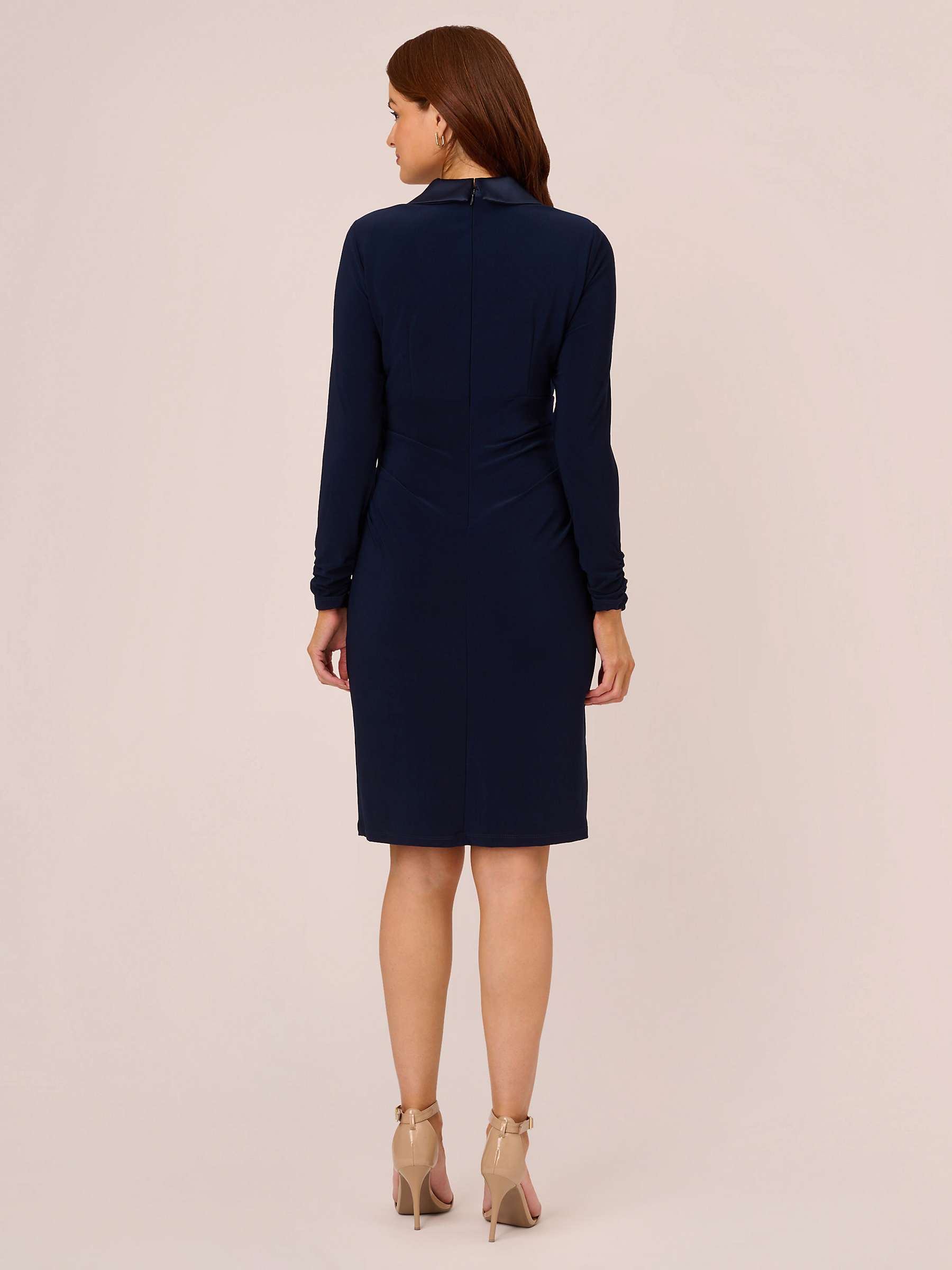 Buy Adrianna Papell Tuxedo Knee Length Dress, Midnight Online at johnlewis.com
