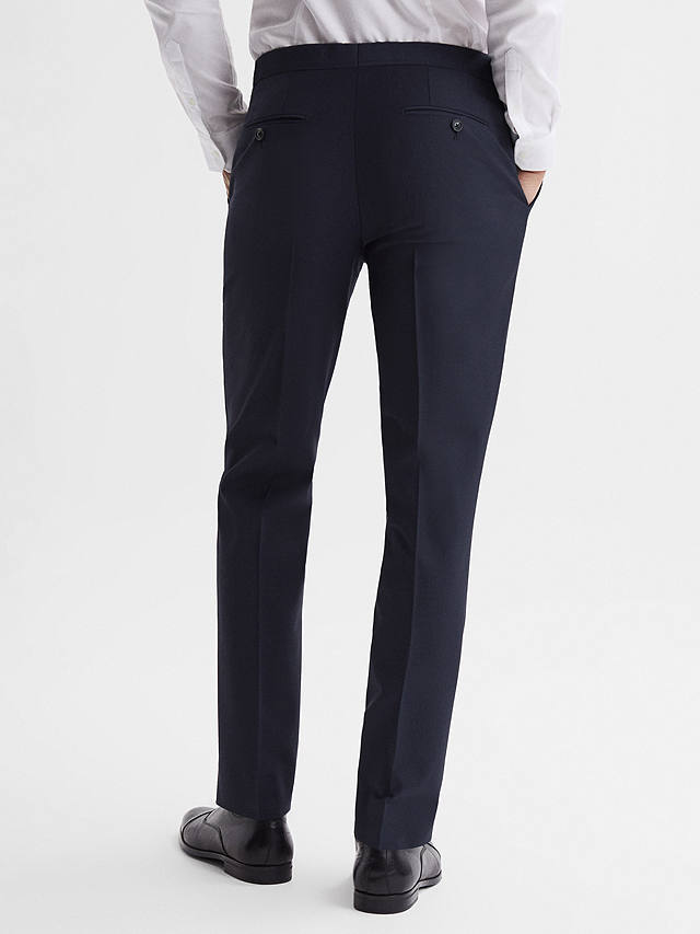 Reiss Hope Modern Fit Wool Blend Travel Suit Trousers, Navy