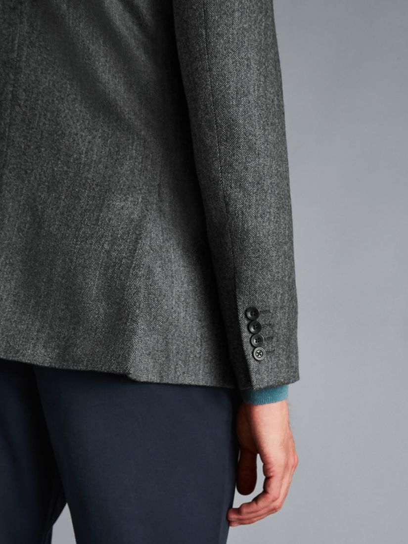 Buy Charles Tyrwhitt Classic Fit Herringbone Wool Texture Blazer Online at johnlewis.com
