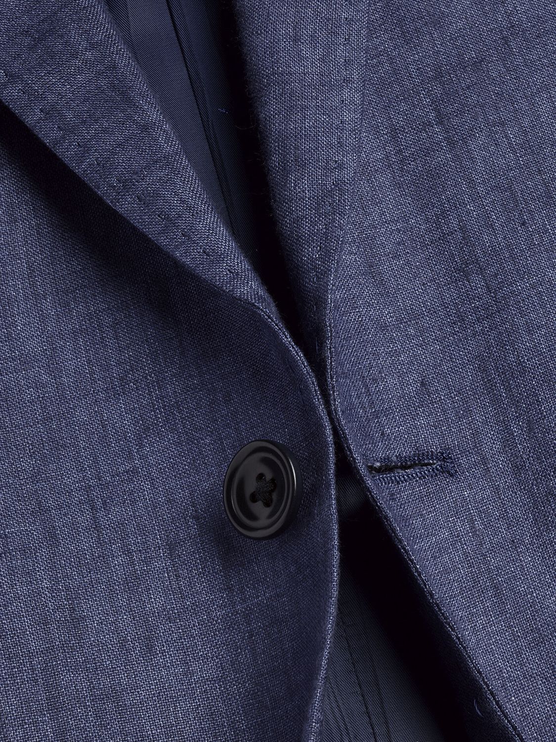 Charles Tyrwhitt Slim Fit Linen Blazer, Ocean Blue at John Lewis & Partners