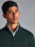 Charles Tyrwhitt Merino Wool Zip Neck Jumper