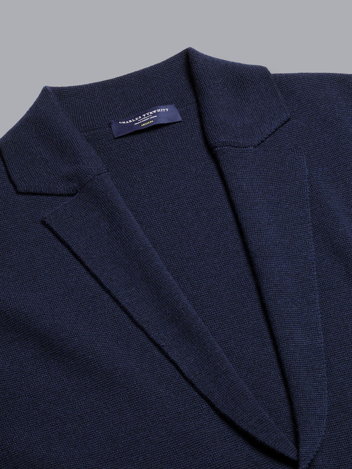 Charles Tyrwhitt Merino Blazer, Navy at John Lewis & Partners