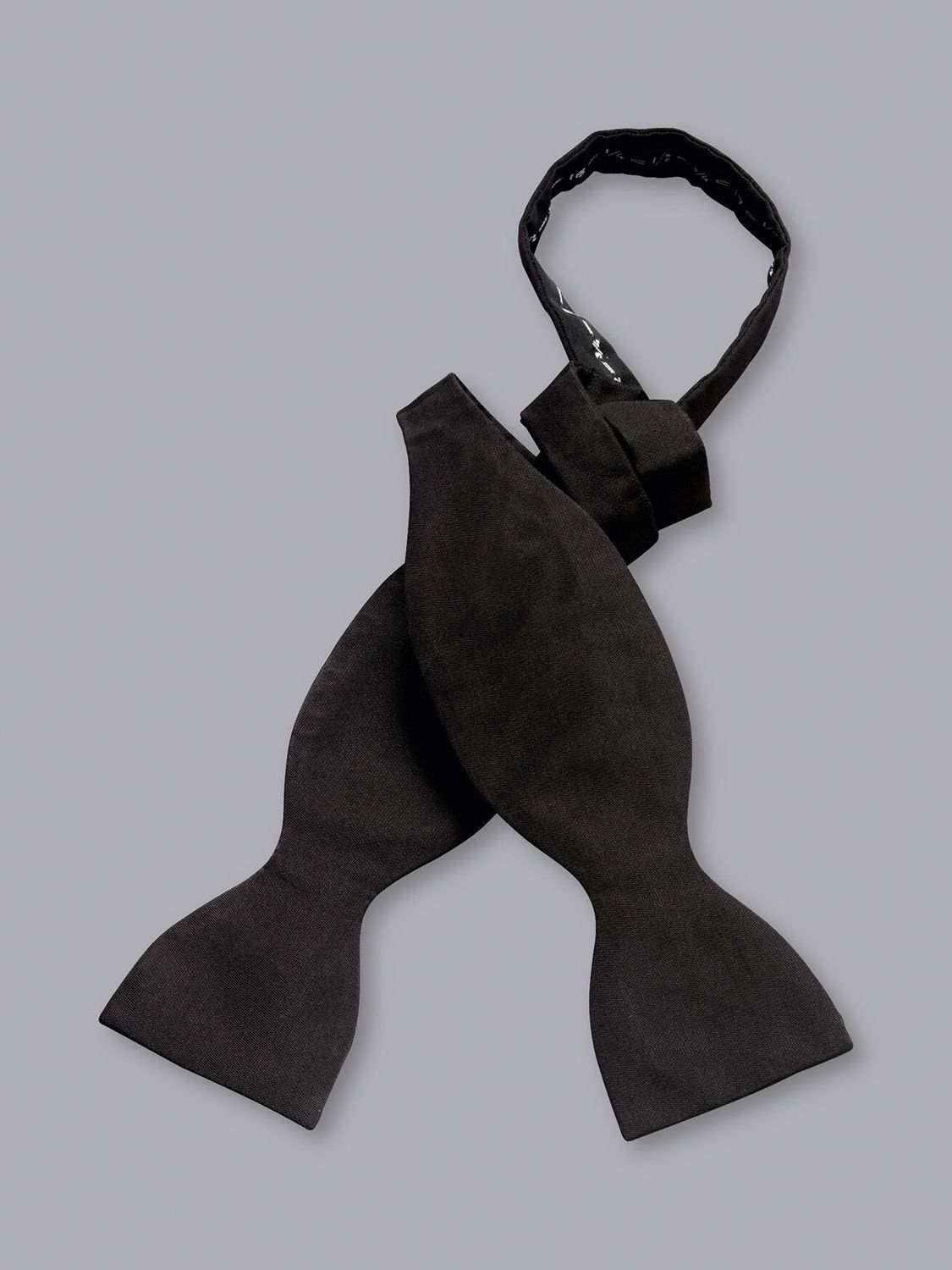 Charles Tyrwhitt Barathea Silk Bow Tie, Black, One Size