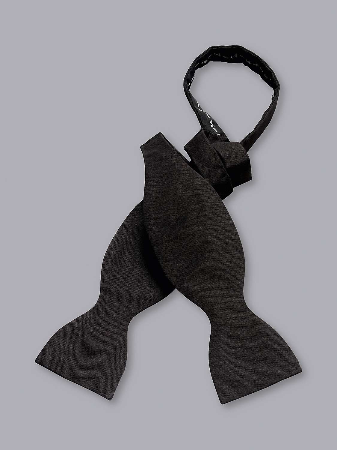 Buy Charles Tyrwhitt Barathea Silk Bow Tie, Black Online at johnlewis.com
