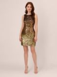 Adrianna Papell Ombre Sequin Sheath Dress