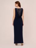 Adrianna Papell Embellished Back Jersey Dress, Midnight