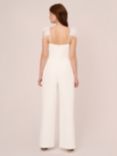 Adrianna Papell Bead Crepe Jumpsuit, Ivory