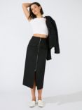 Ro&Zo Petite Utility Skirt, Black