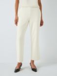 Theory Pull On Tailored Ankle Trousers, Ivory