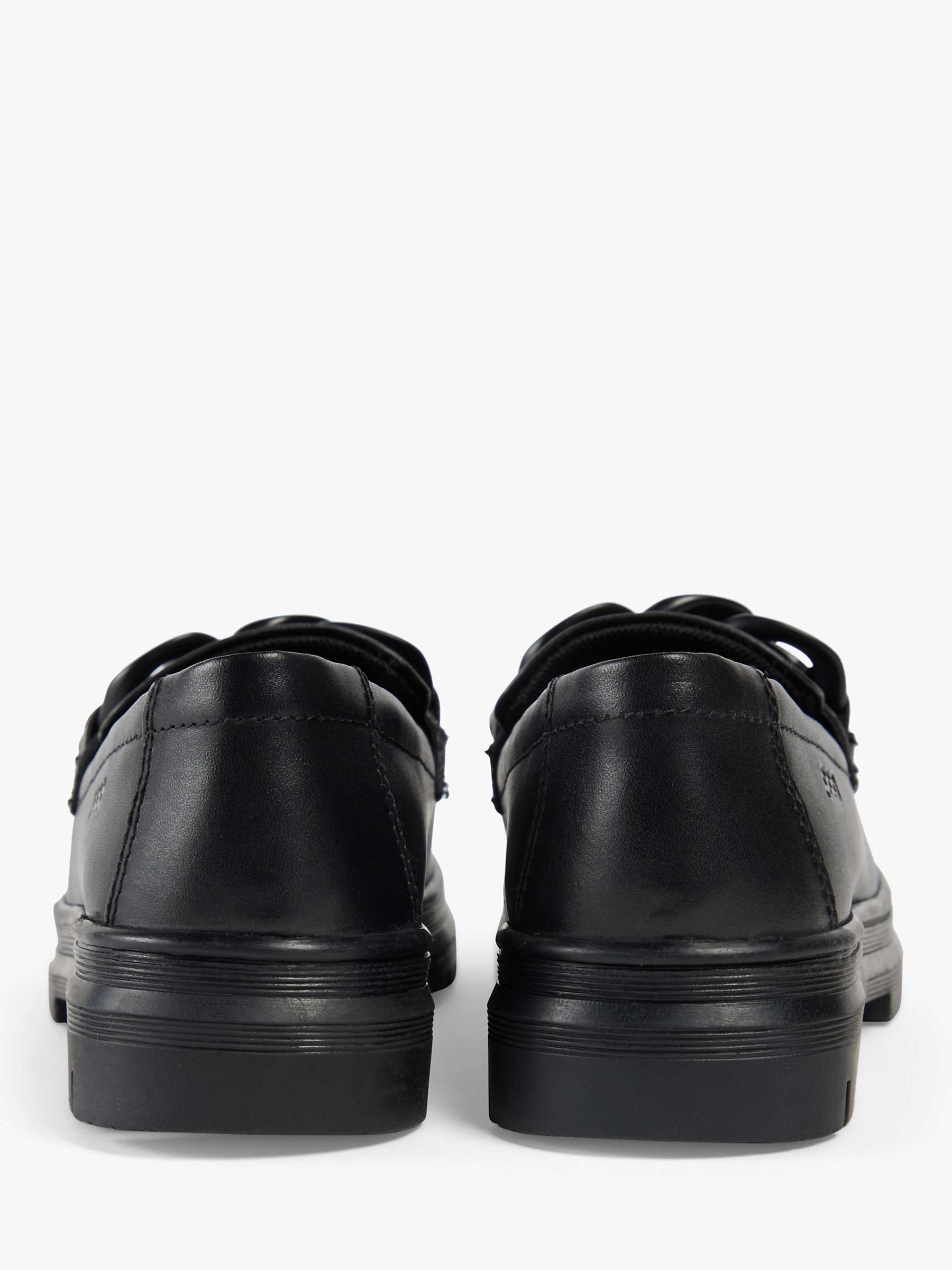 Buy Pod Kids' Mina Loafer Leather School Shoes, Black Online at johnlewis.com