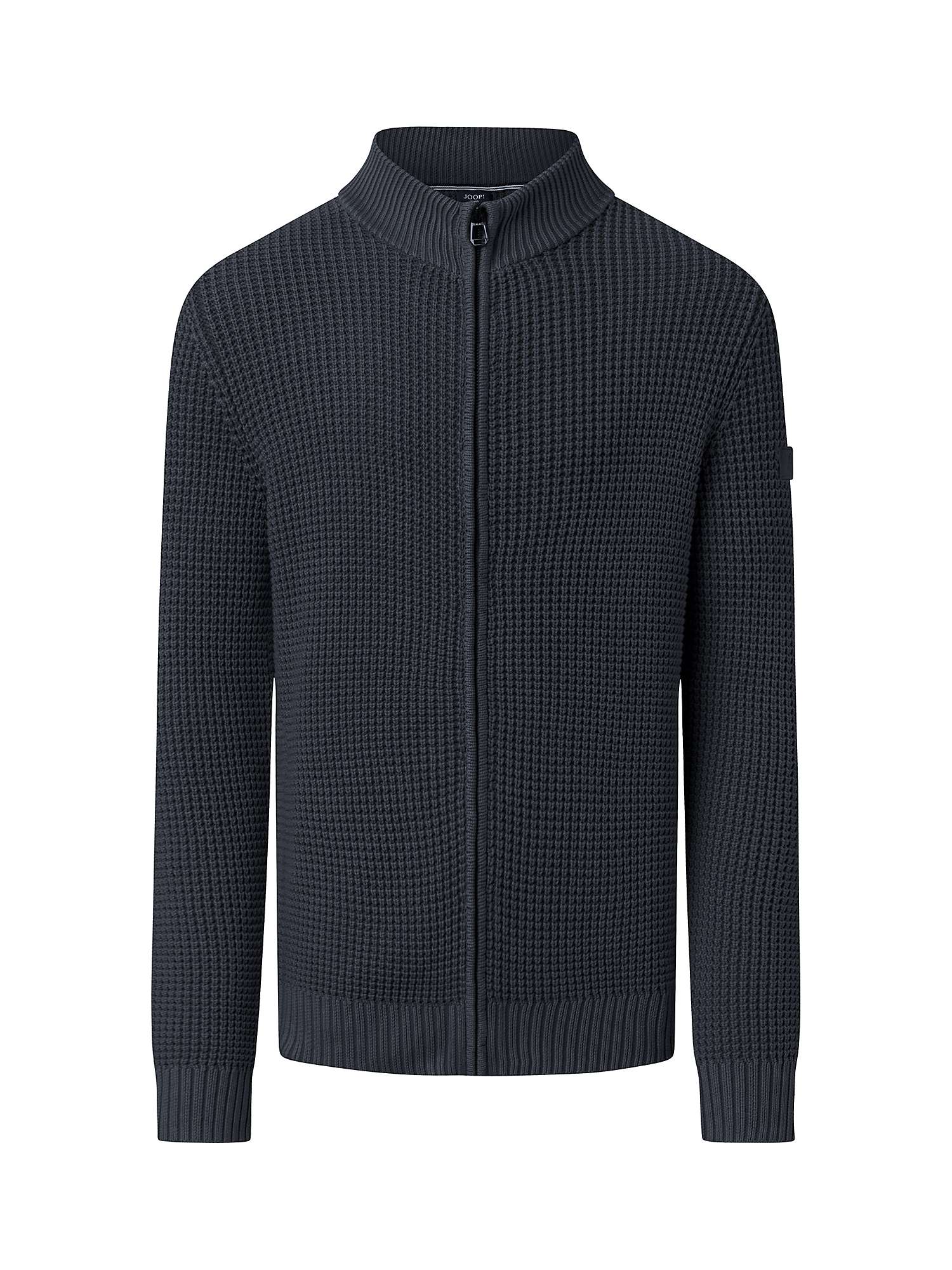 JOOP! Hardi Knitwear Zip Through Jacket, Dark Blue at John Lewis & Partners