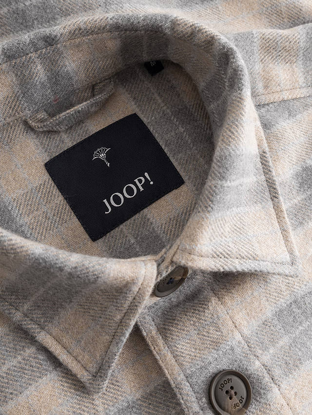 JOOP! Check Overshirt, Medium Grey